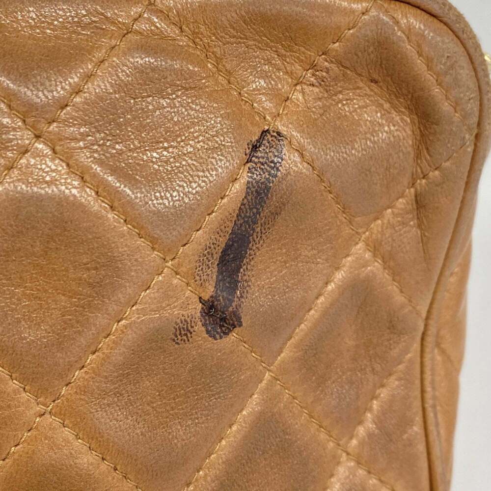 CHANEL Brown Lambskin Leather Shoulder Bag - Picture 7 of 13